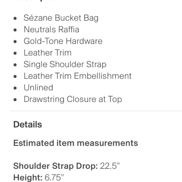 Sezane Raffia Bag - Picture 2 of 6